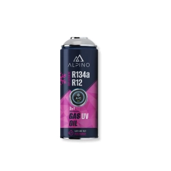 Alpino gaz do klimatyzacji 2w1 R134a/R12 (Alpino gaz+olej+UV) Alpino gaz do klimatyzacji 2w1 R134a/R12 (Alpino gaz+olej+UV)
