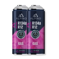 Komplet Alpino gaz do klimatyzacji R134a/R12 (2 szt.) Komplet Alpino gaz do klimatyzacji R134a/R12 (2 szt.)