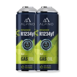 Komplet Alpino gaz do klimatyzacji 2w1 R1234yf (Alpino gaz+olej) (2 szt) Komplet Alpino gaz do klimatyzacji 2w1 R1234yf (Alpino gaz+olej) (2 szt)